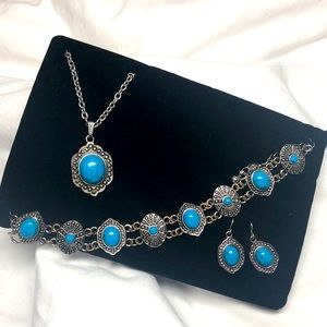 Turquoise jewelry set